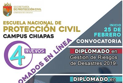 Convocatoria para cursar el Diplomado en Gestión de Riesgo de Desastres 2019
